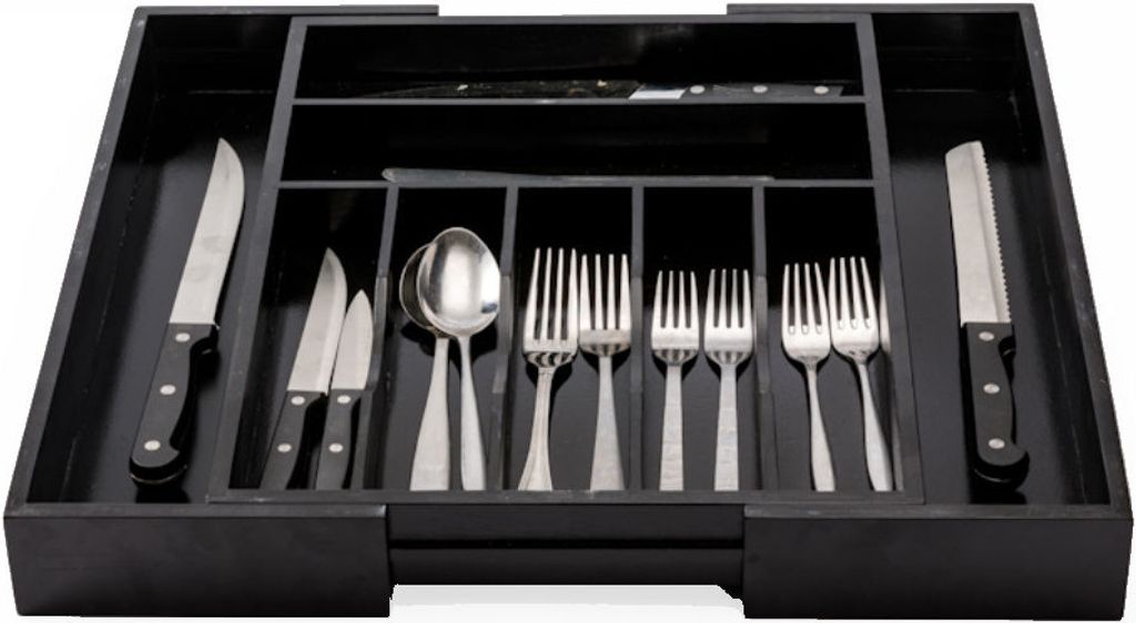 Decopatent Ausziehbarer Besteckkasten - Besteckschublade - Produktbild 