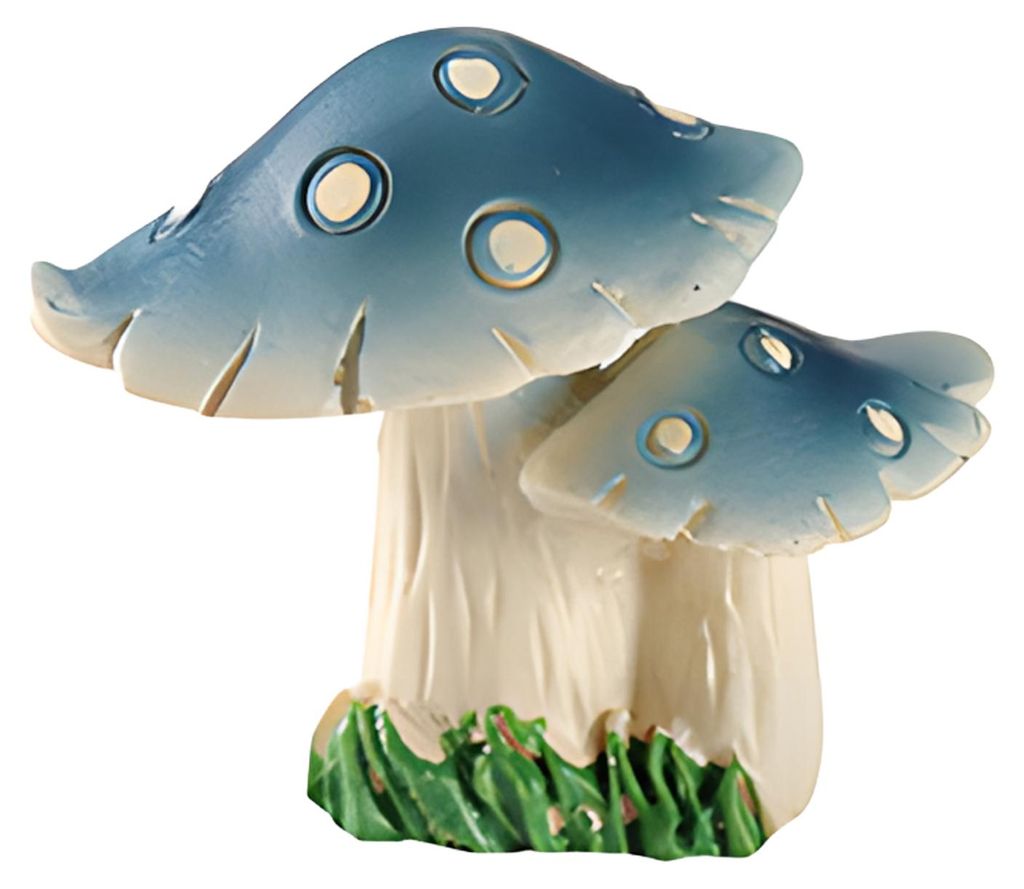 Mini-Pilzfigur aus Kunstharz, winzige Bonsai-Basteldekoration, kleine Garten-Feengarten-Ornament für drinnen und draußen, Terrarium, DIY-Bastelar...