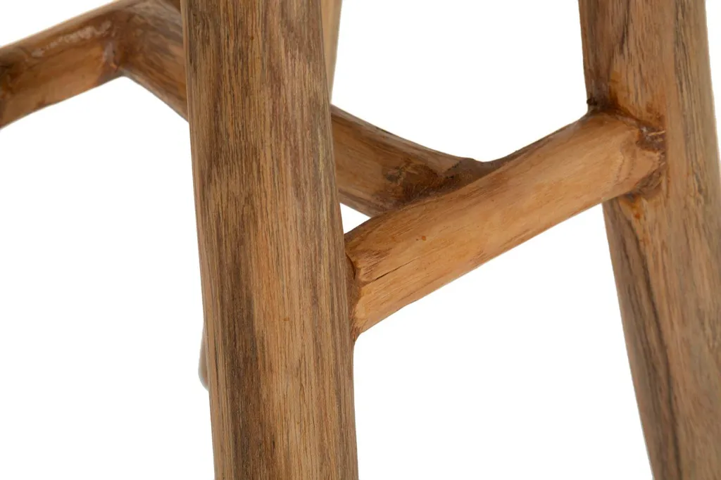 Tabouret gain de place marron pour optimiser les petits espaces - 7