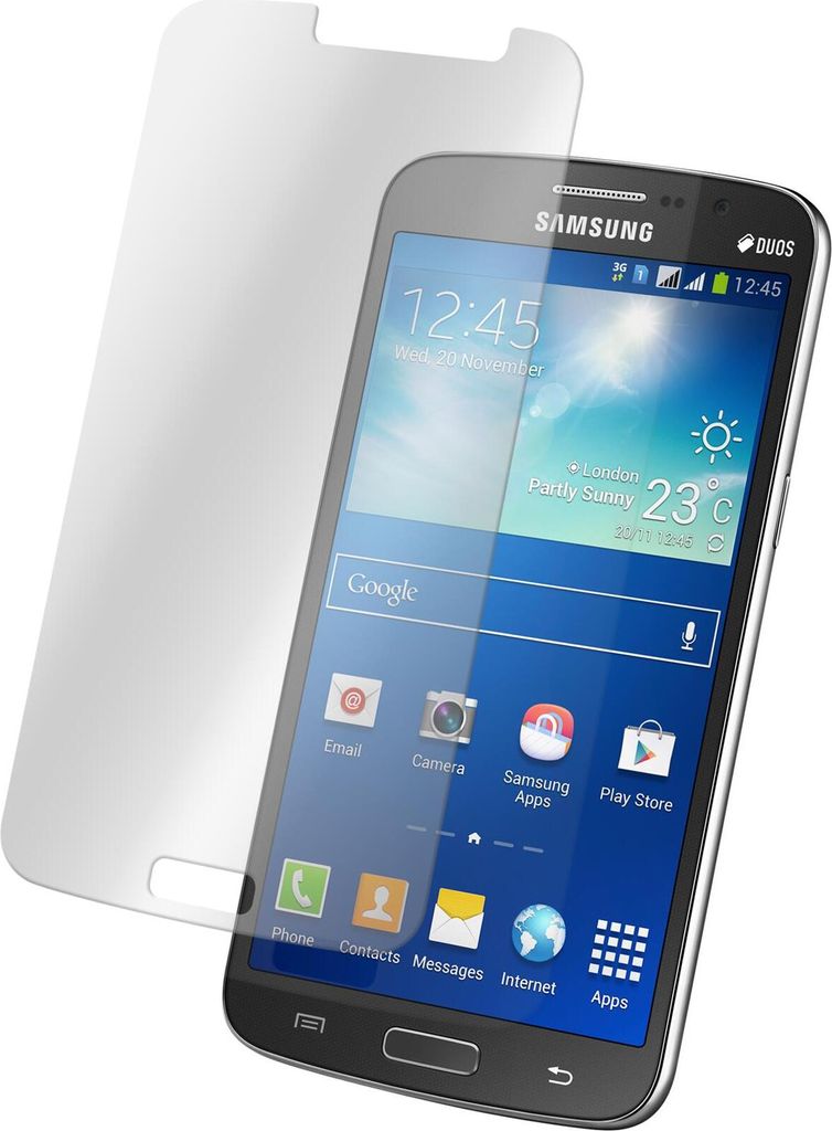 2er-Pack PhoneNatic Glas-Folie klar kompatibel mit Samsung Galaxy Grand 2 - Panzerglas für Galaxy Grand 2
