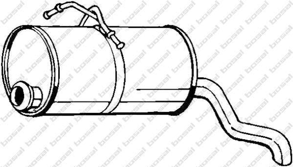 Bosal Endschalldämpfer 135-225