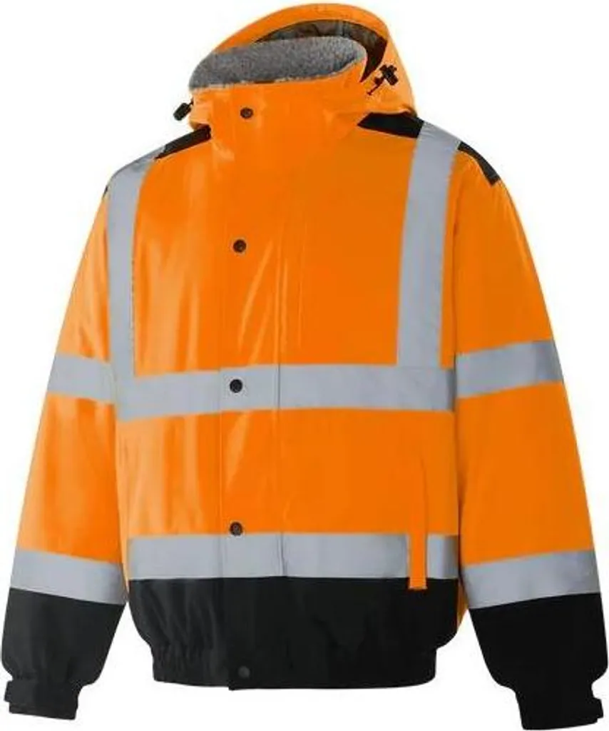 Bomber Alta Visibilità LUBECK WJ302 Arancione/Nero Invernale - Taglia M