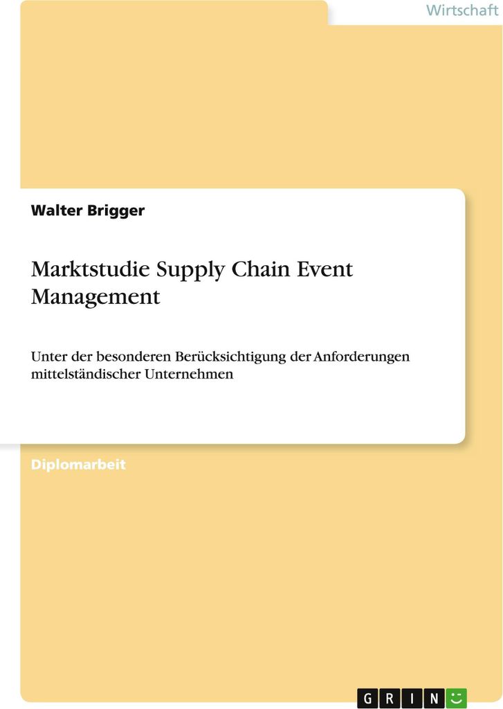 Marktstudie Supply Chain Event Management