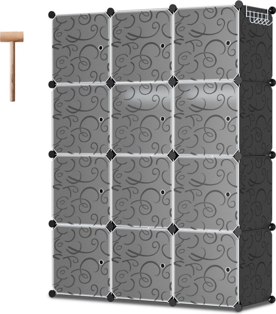 Clanmacy Armoire à vêtements DIY Armoire à chaussures avec Image du produit 