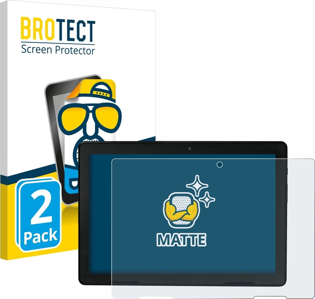 2x BROTECT Schutzfolie für MEDION E10900 10" Displayschutz Displayschutzfolie Folie Matt Entspiegelungsfolie