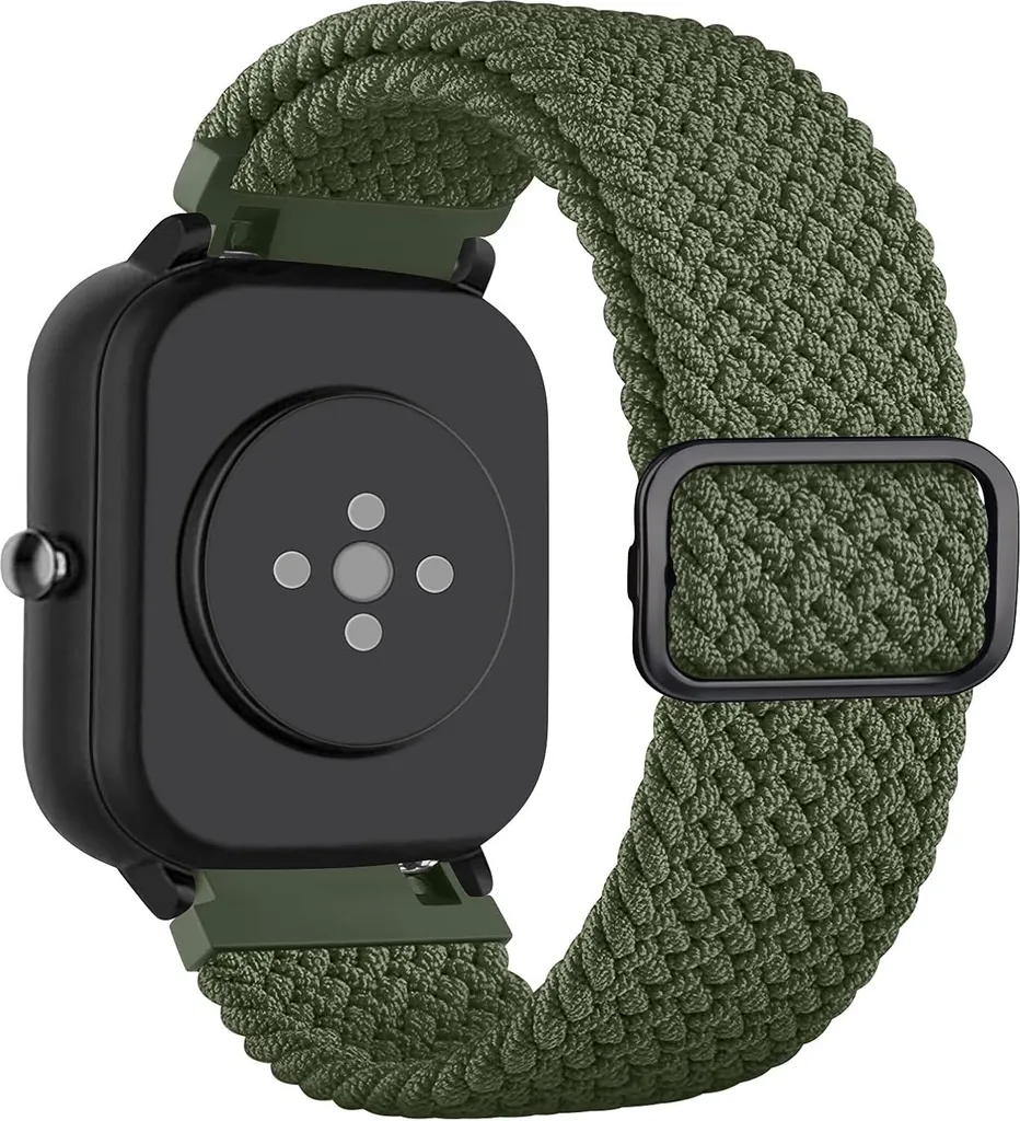 Bracelet Mugust Vert pour Amazfit Bip 3 Pro, Bip U et GTS 4 Mini