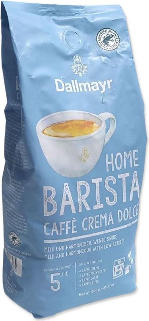 A bag of Dallmayr coffee beans.