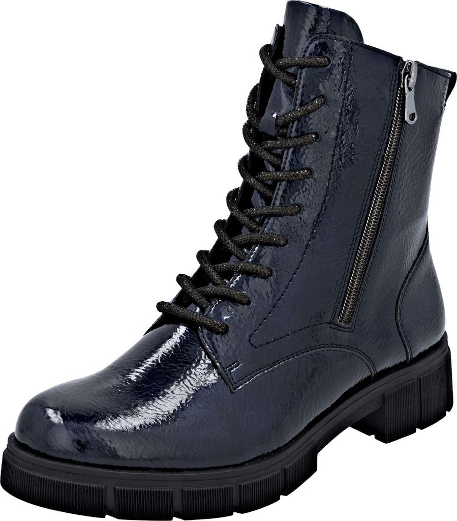 Remonte Schnürstiefel Blau in Gr. 44