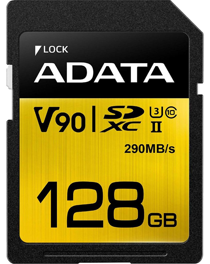 ADATA Premier ONE V90, 128 GB, SDXC, Klasa 10, UHS-II, 290 Zdjęcie produktu 