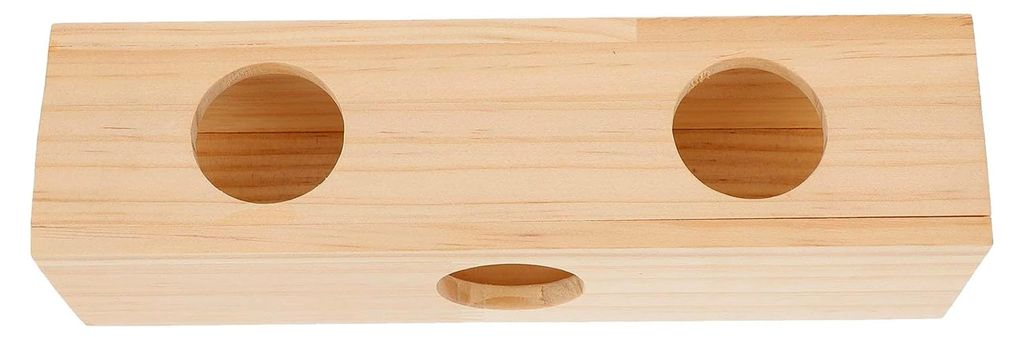 Holzspielzeug für Hamster mit Röhrensystem und Haustierhaus