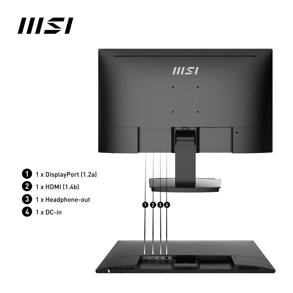 Moniteur PC 24 Pouces MSI Pro MP243X Dalle IPS 100Hz et Anti-reflet