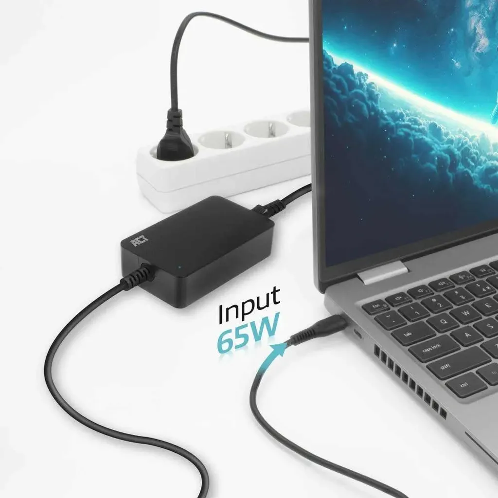Chargeur PC portable 65W USB-C compact et puissant modèle extra plat - 19