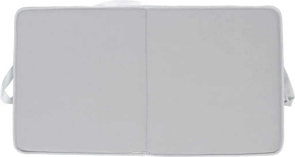 Coussin de bain bébé gris imperméable, mousse épaisse et antidérapante