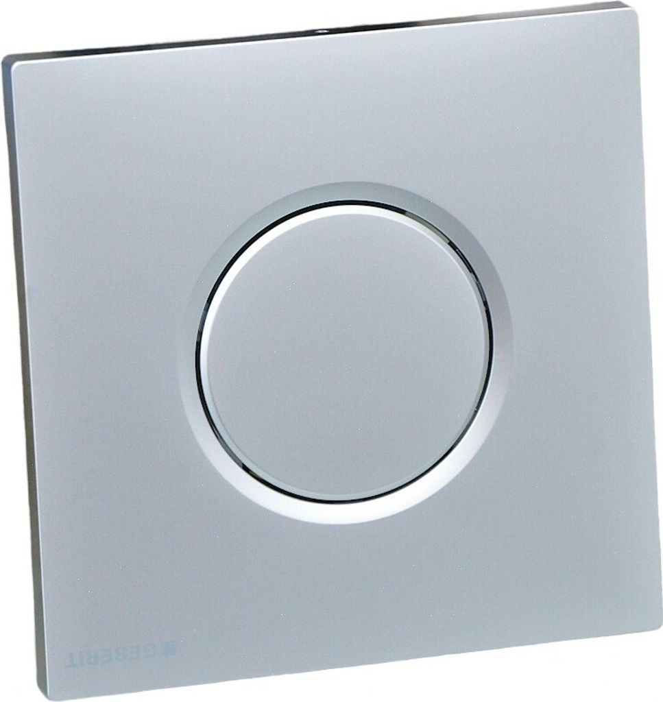 Geberit Spülsysteme - Pneumatische Urinal-Betätigungsplatte Typ 01, Chrom matt 116.011.46.5