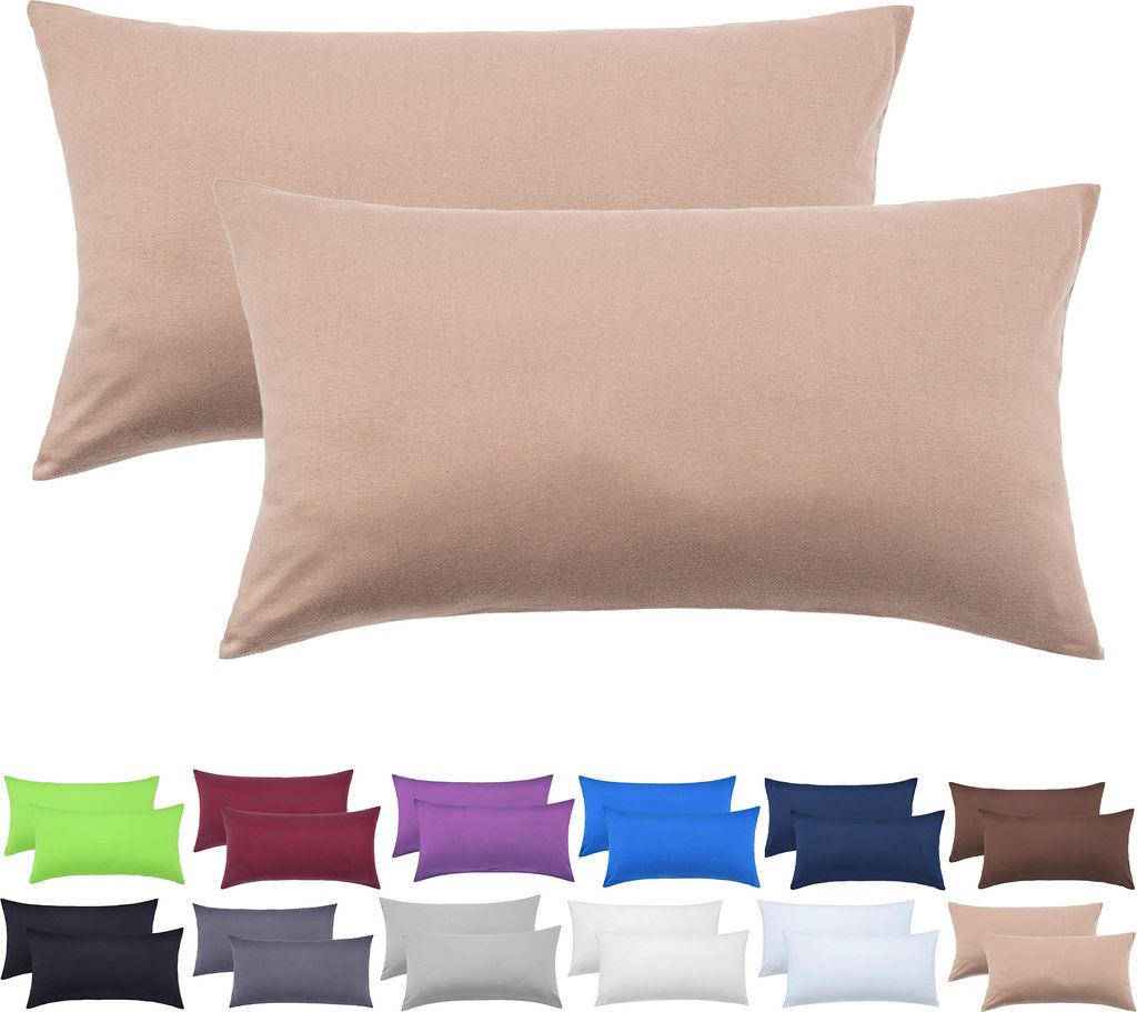 zestaw 2 poszewek na poduszki 100% bawełna 40x60 cm Sand Zdjęcie produktu 