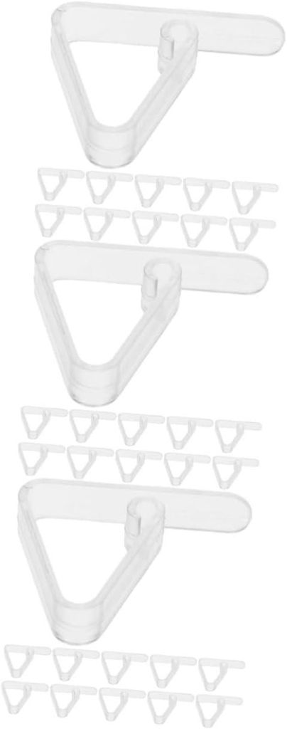 16 transparente Tischdeckenclips aus Kunststoff – rutschfest – für Tischdecken – ideal für Picknick/Hochzeit/Weihnachten – transparent/di...