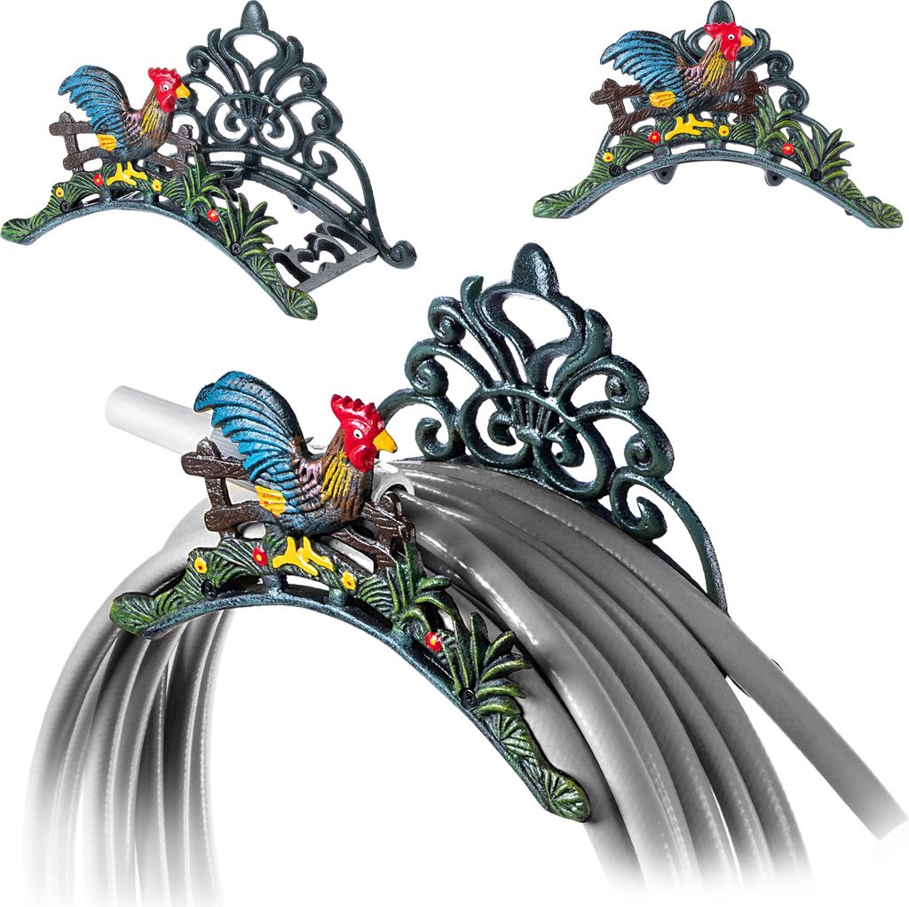 KADAX Support mural pour tuyau d'arrosage Fonte décorative Image du produit 