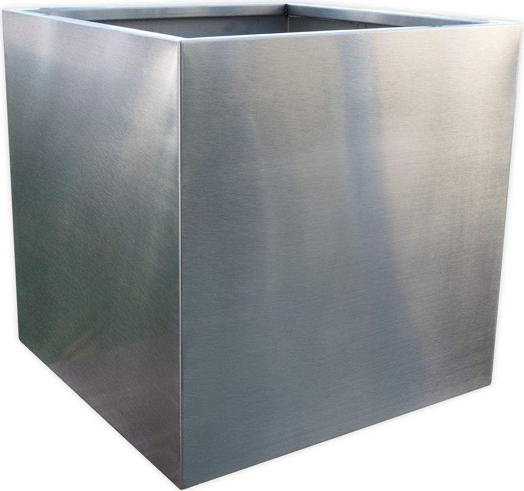 Köhko® Designer-Blumenkübel aus Edelstahl VIVO 46 x 46 x 38 Produktbild 3