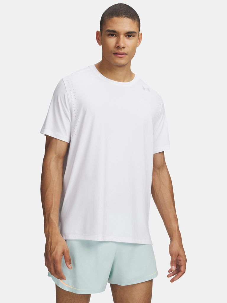 Under Armour UA Velociti Pro Kurzarm-T-Shirt für Herren, weiß XL