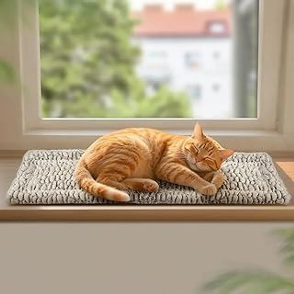 Mora Pets Lettino per Gatti Soffice e Caldo - Speciale Davanzale