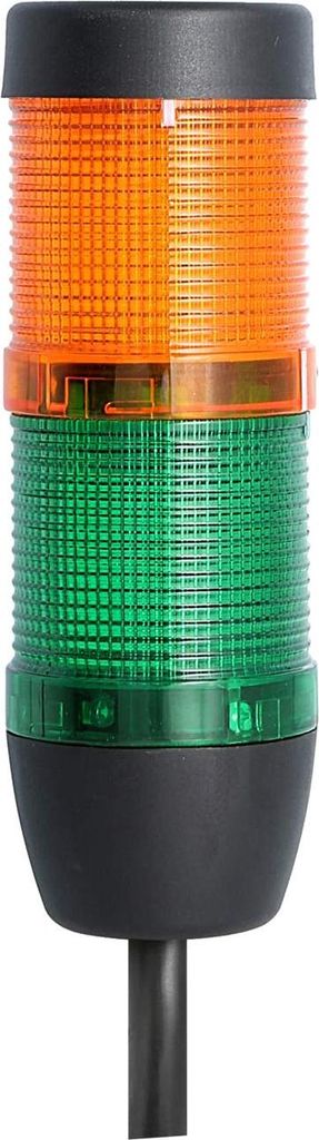 STEX24 Signalsäule grün-gelb, 50mm, 24V AC/DC, LED-Dauerlicht Kabel 2,5 Meter, SS50-OB2/24 148 Anschlusstechnik: