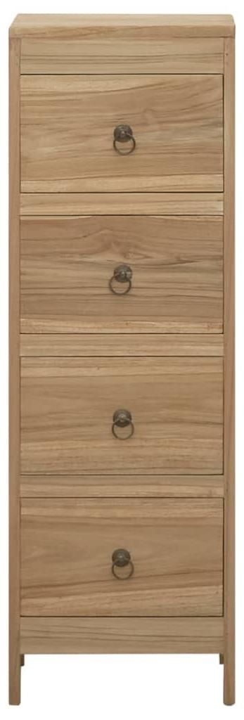 vidaXL Komoda 30x30x90 cm z masívneho teakového dreva Obrázok produktu 