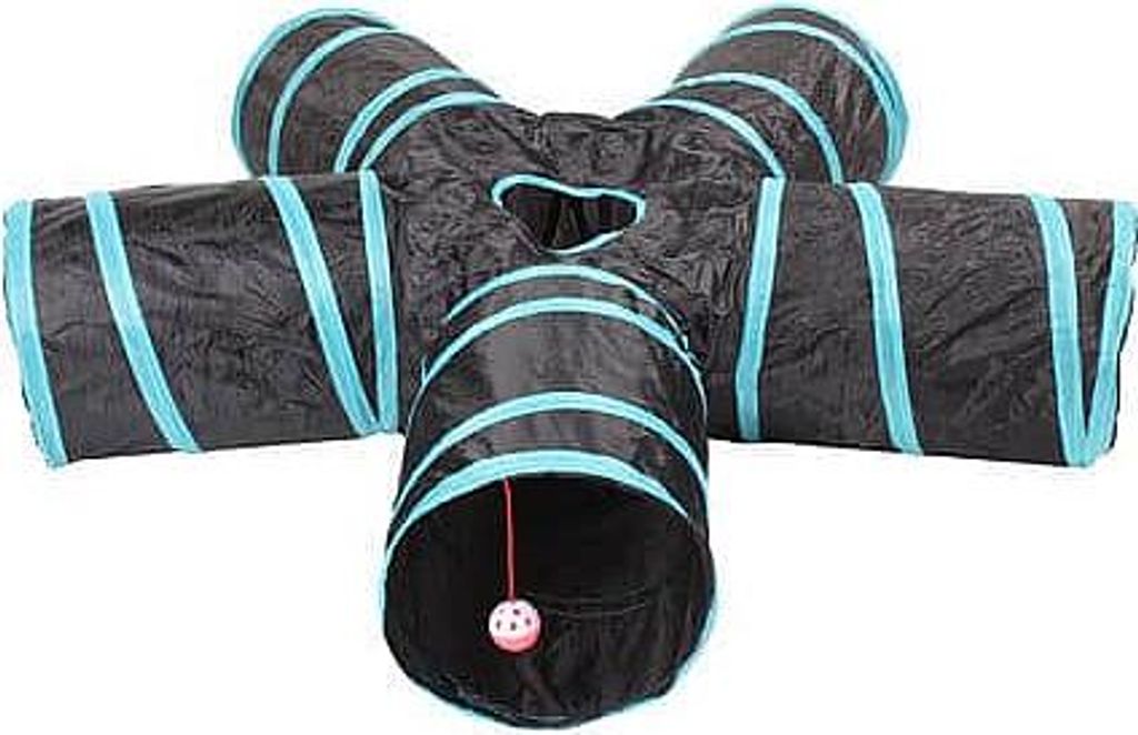 Fünf-Wege-Agility-Tunnel schwarz-blaue Variante 40157 Produktbild 
