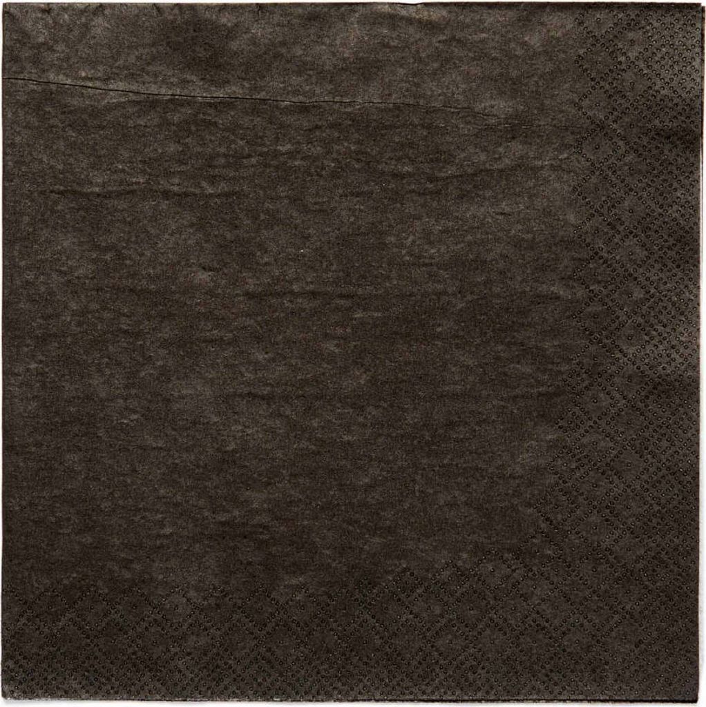 Schwarze Servietten, Amscan 20 Stk