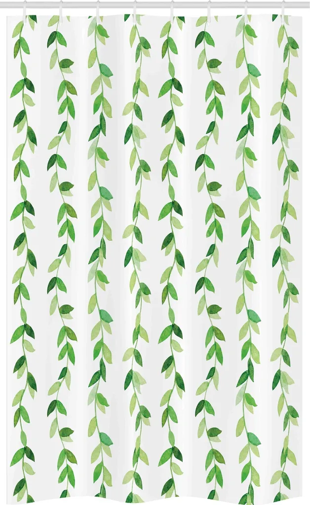 Tenda Doccia Antimuffa ABAKUHAUS 120x180 Verde - Tessuto Tecnico