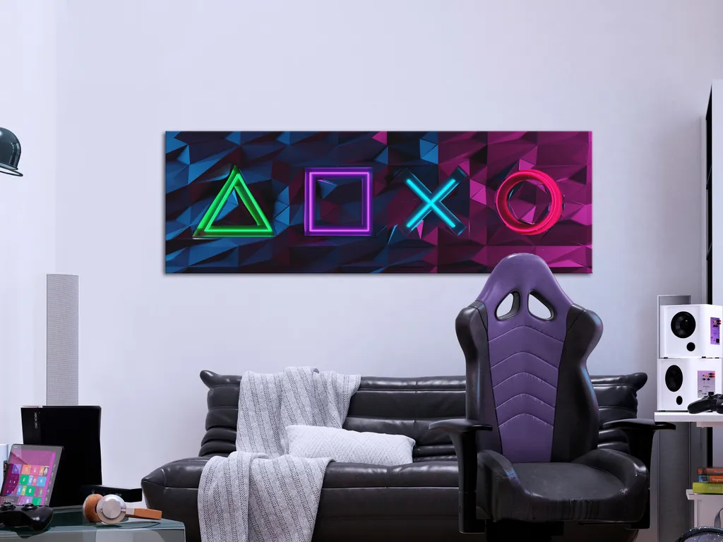 Decorazione Parete Cameretta 150x50 cm - Quadro Simboli i-A-0195-b-a - 5