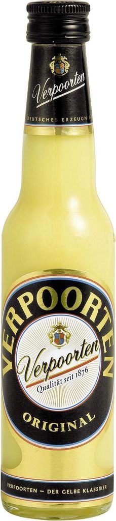 Verpoorten Original Eierlikör Kleinflasche 0,1 L Produktbild 