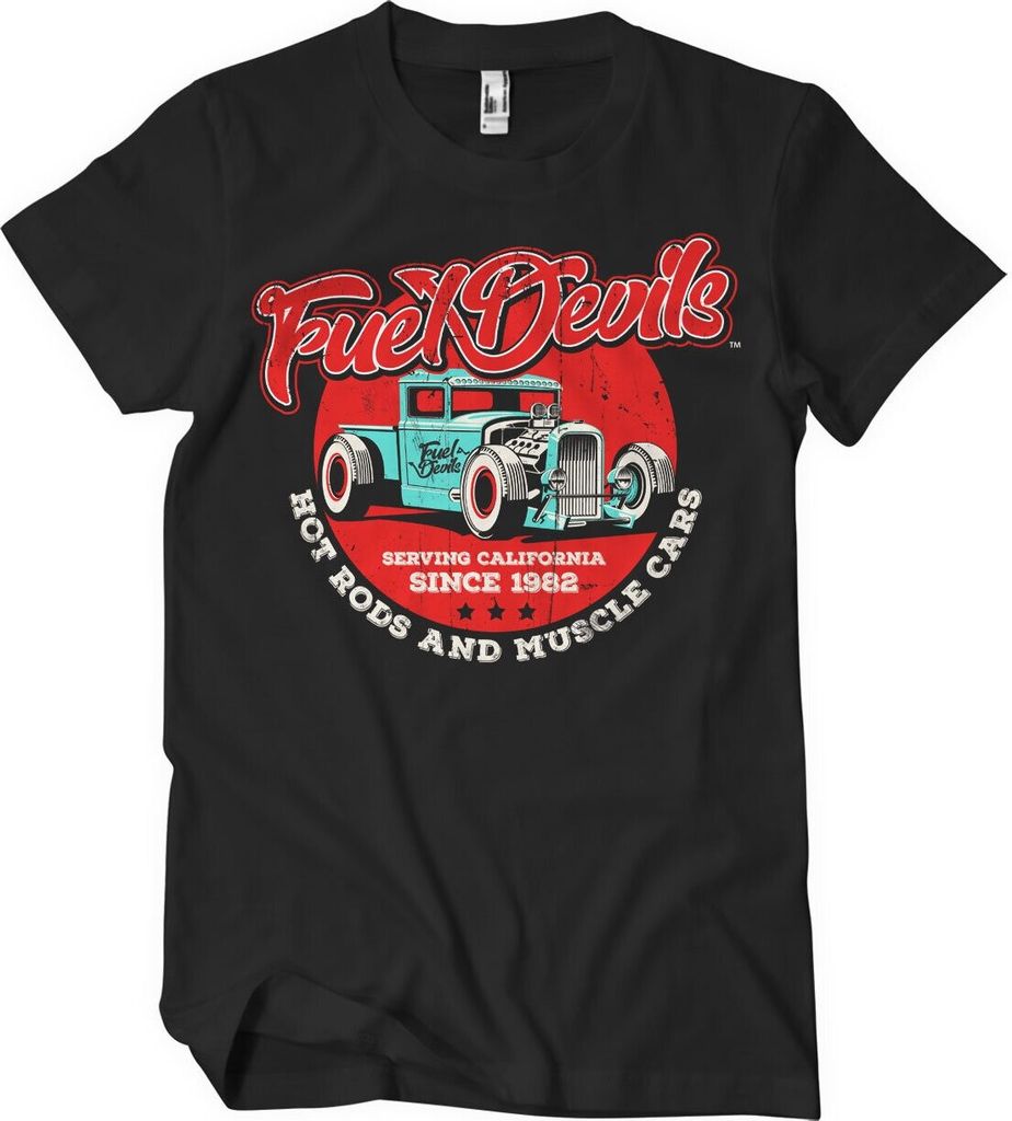 Fuel Devils - Serving California T-Shirt - Medium - Black
