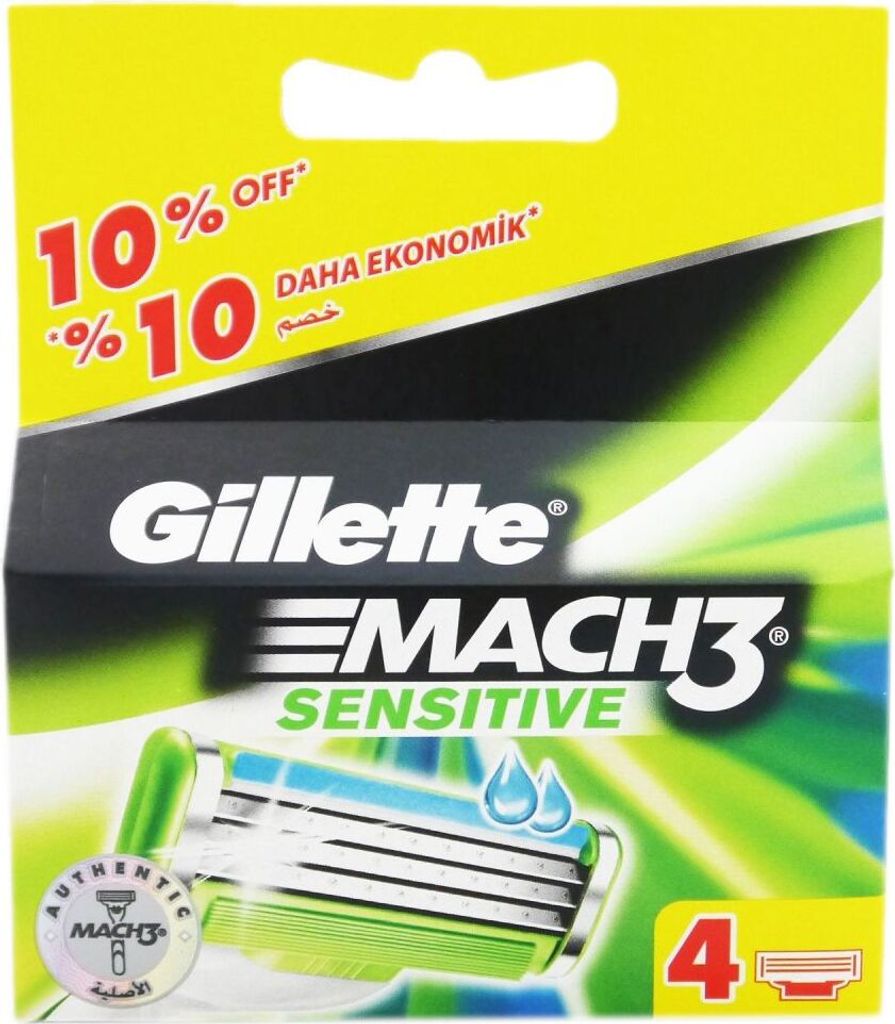 Lames de rechange Gillette Mach3 Sensitive, lot de 4, pour Image du produit 