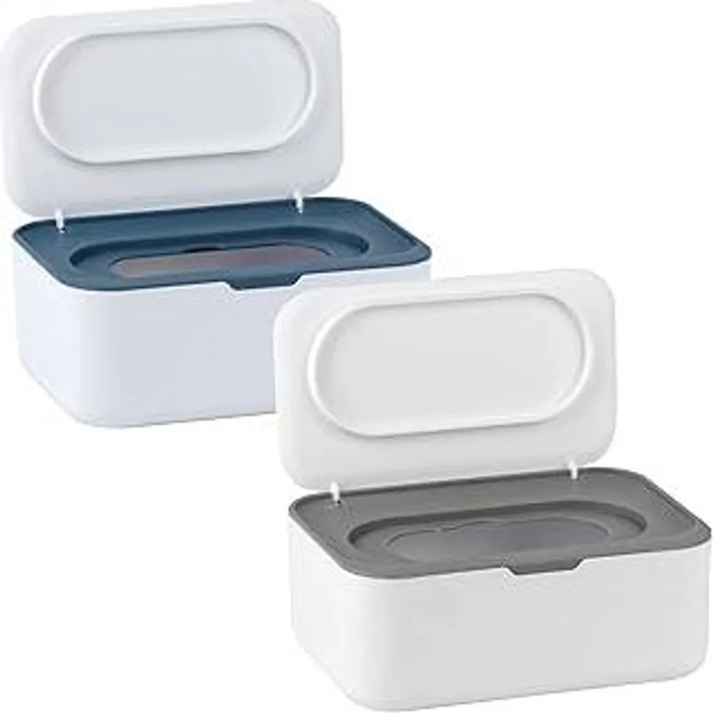 Organizer Salviettine Umidificate Design Moderno - Set 2 Scatole Porta Fazzoletti