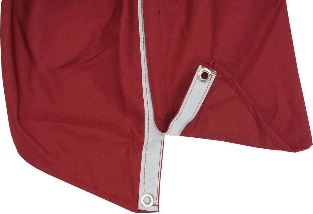 Toile parasol bordeaux 3m haut grammage 220g/m² anti-UV 8 baleines