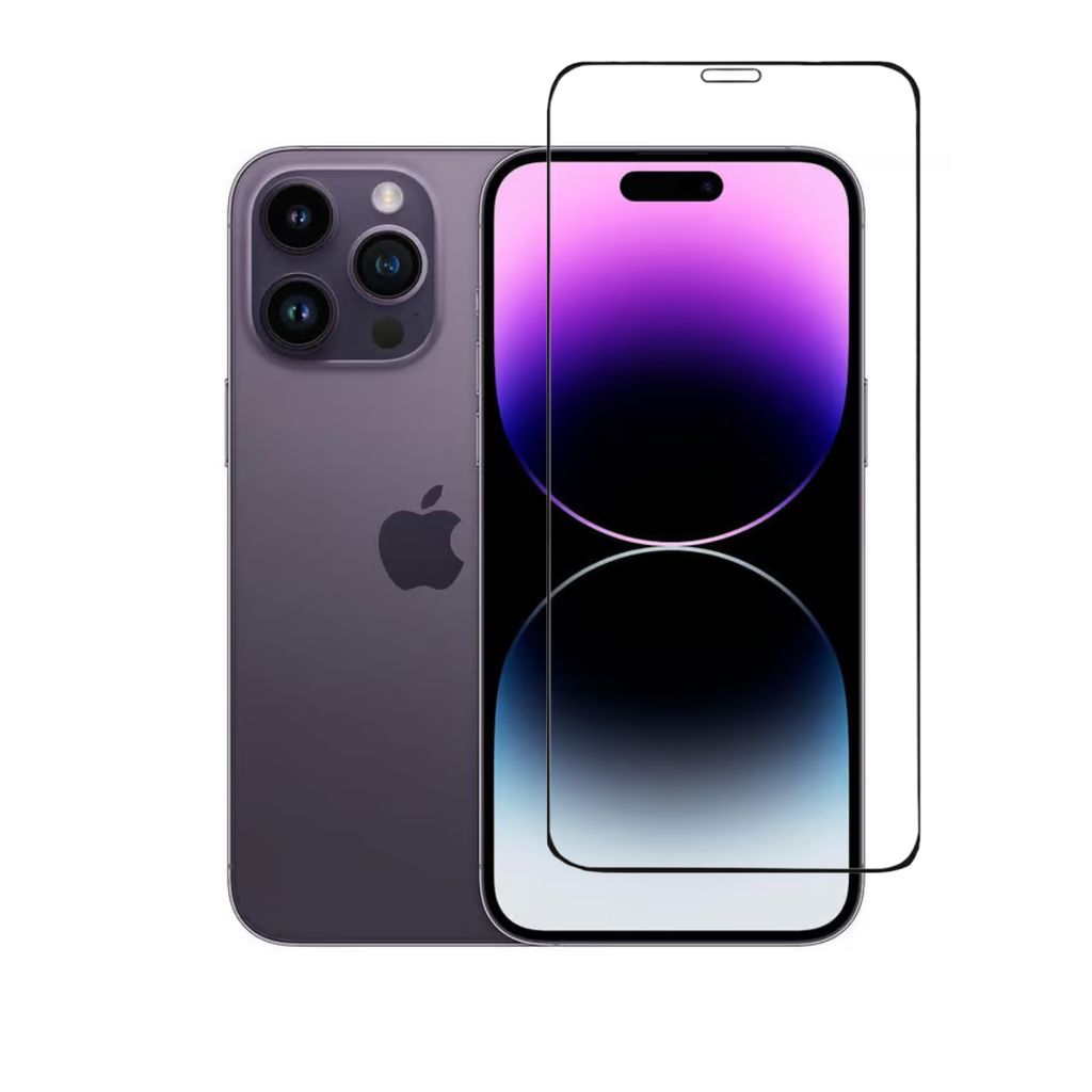 Panzerfolie Displayschutz für iPhone 14 Pro Max Bildschirm Schutzglas Full Screen Hartglas