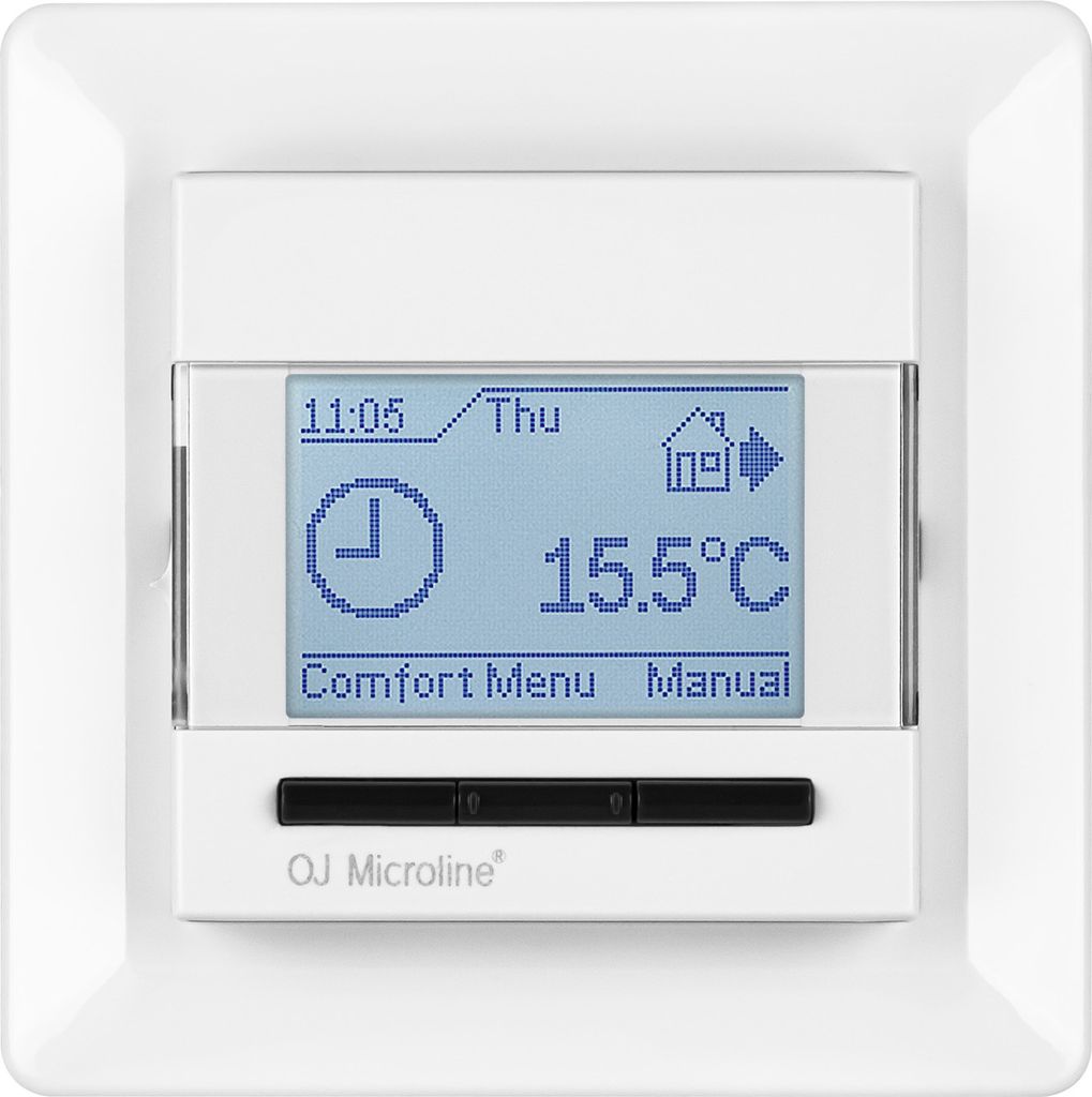 MCD4 termostat digitální pro podlahové vytápění menu Obrázek produktu 