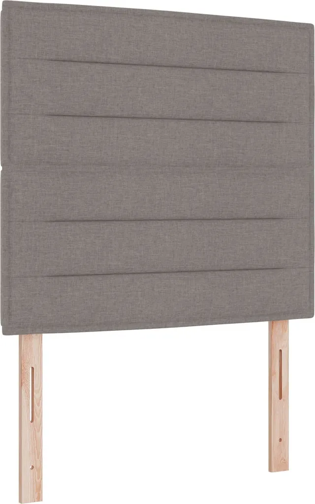 Aménager une petite chambre avec la Tête de lit Taupe 100 cm en Tissu