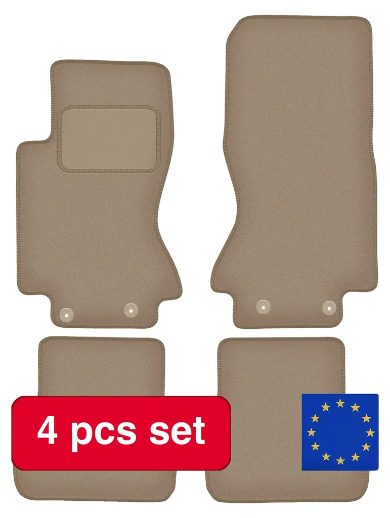 Tapis Jaguar S-Type beige : design luxe et ajustement parfait garanti