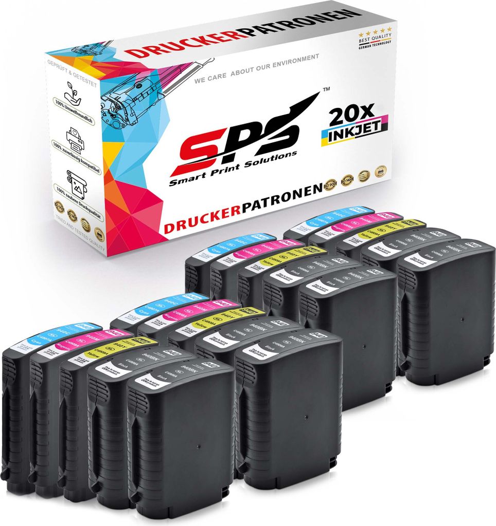 20x Tinten HP 940XL Multipack kompatibel für HP Officejet Pro 8500 W Drucker