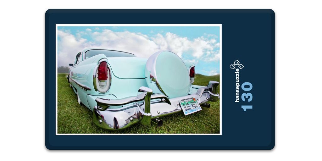 hansepuzzle 17430 - Oldtimer Puzzle, 130 Teile, Fortbewegung, 28,7 x 20,0cm mit hochwertiger Aufbewahrung, Kartonbox und wiederverschließbarem Beutel