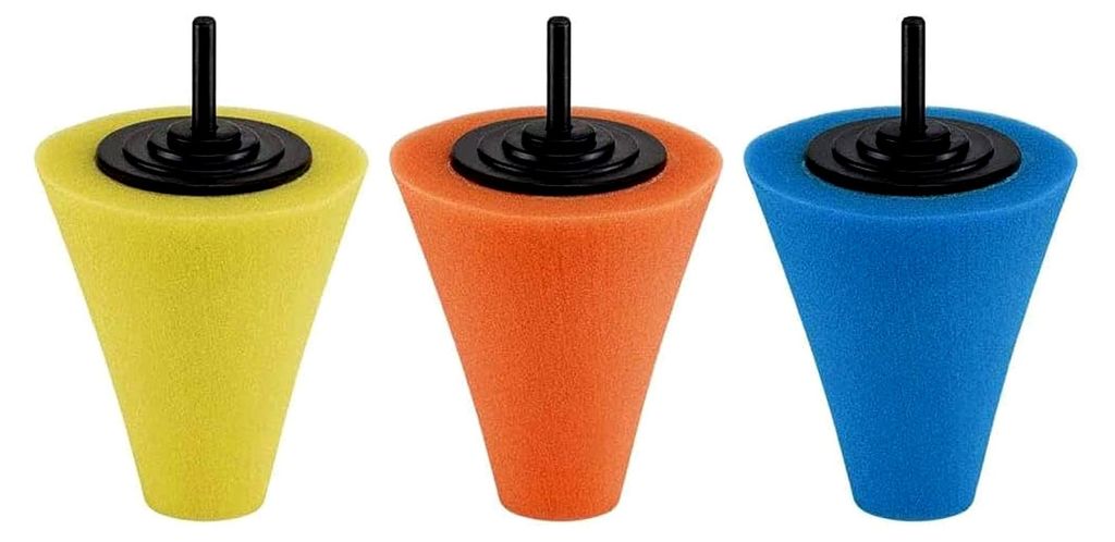 Elektrischer Schwamm Kegel in 3 Farben für die Fahrzeugpflege
