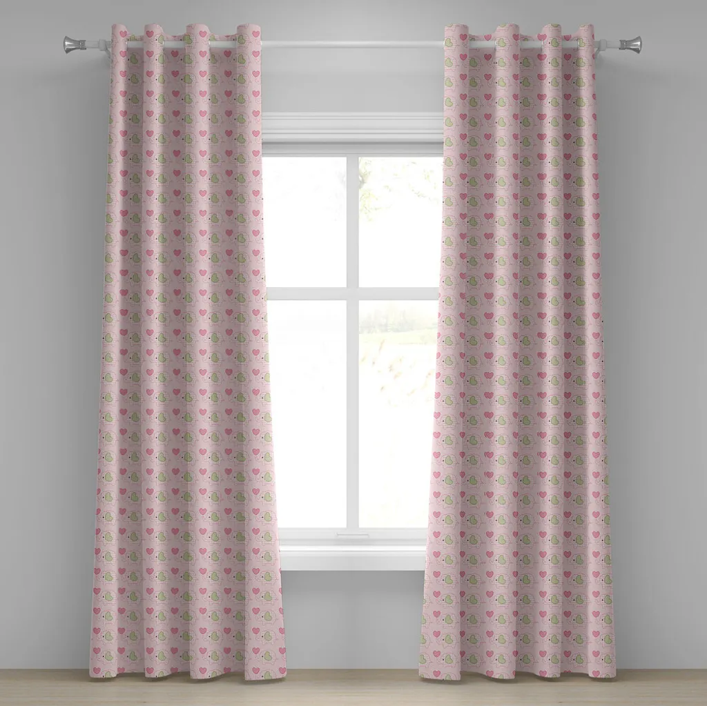 Rideau pour chambre bébé éléphant, décoration de fenêtre tamisante