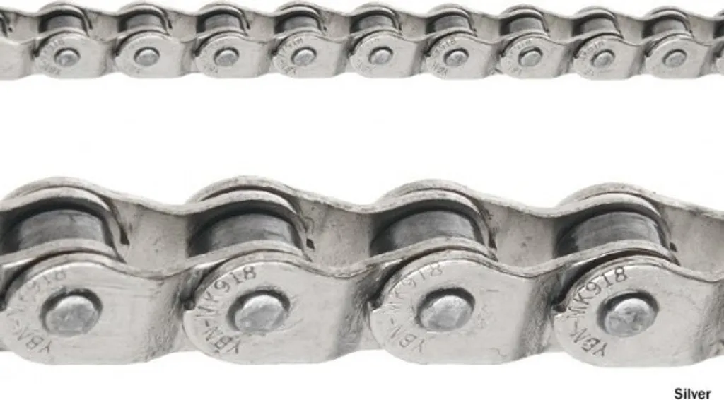 Chaîne à demi-maille 1/2 x 1/8 argent pour réglage précis de vélo