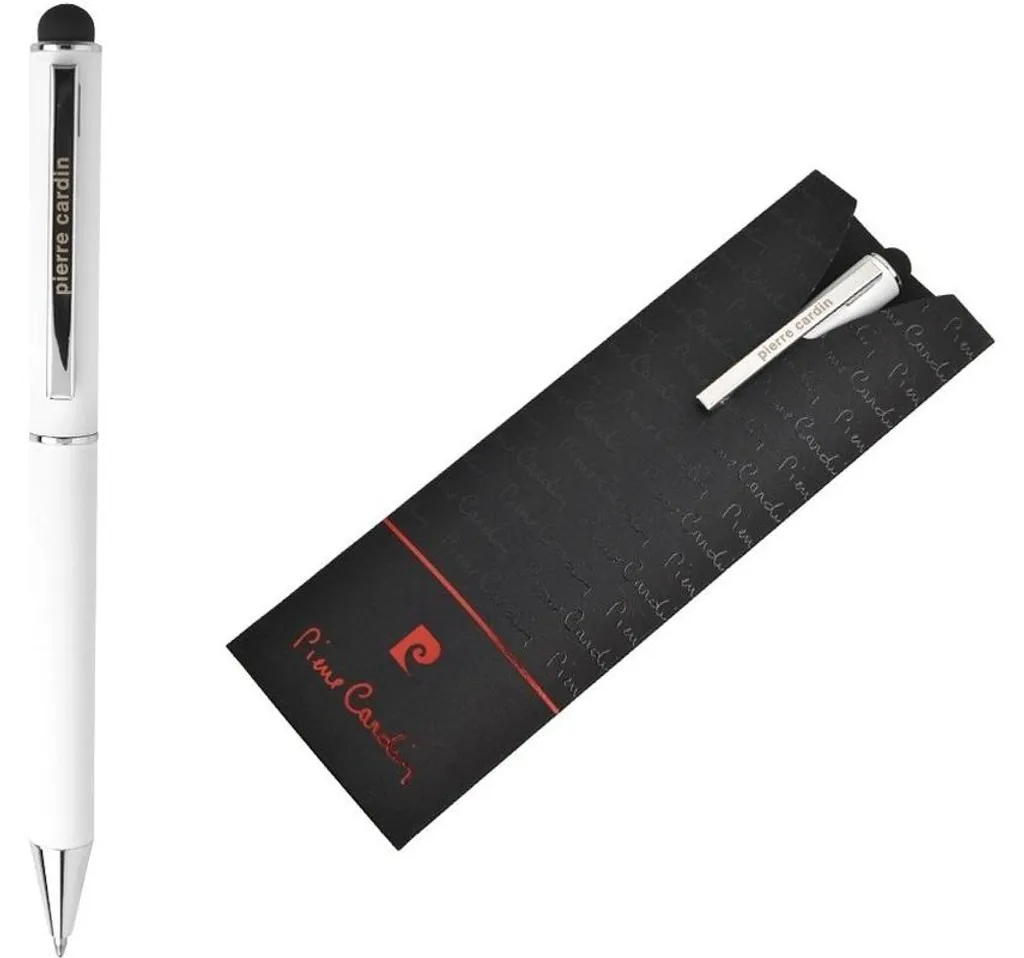 Stylo Métal Blanc Pierre Cardin Claudie avec Finition Luxe 1mm