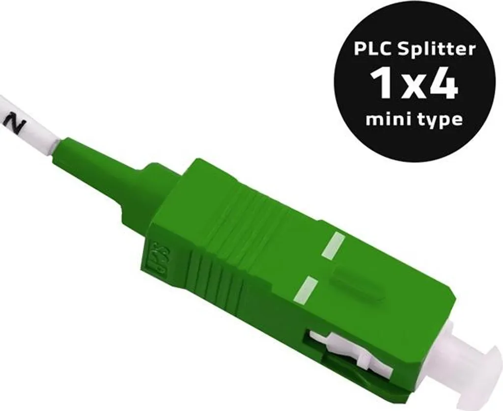 Splitter Optique 1 vers 4 G.657A SC/APC Monomode Haute Performance 0.9mm