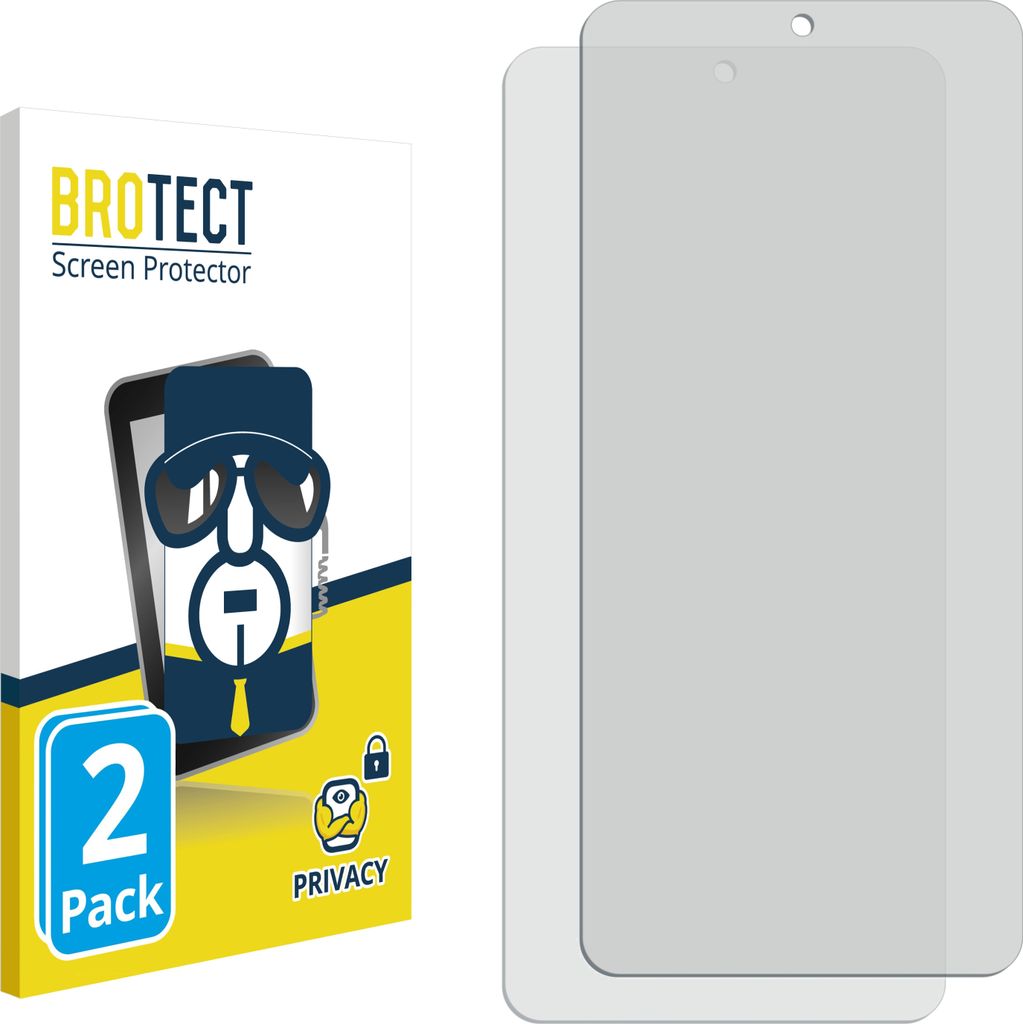 2x BROTECT Sichtschutzfolie für Xiaomi Poco F7 Anti-Spy Privacy Sichtschutz Blickschutz Folie Blaulicht-Schutz