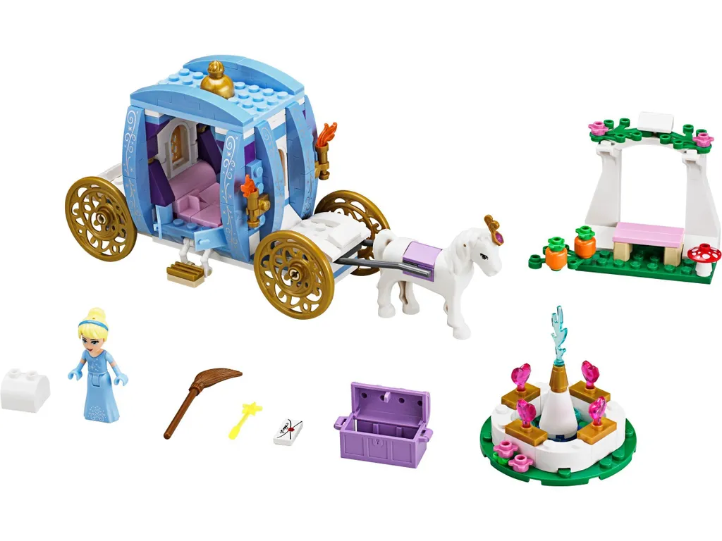 LEGO Disney Princess 41053 Le Carrosse Enchanté de Cendrillon Jouet