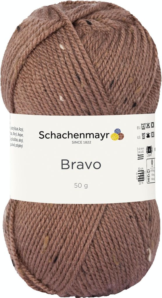 Schachenmayr Bravo, 50g Holz Tweed Handstrickgarne Produktbild 