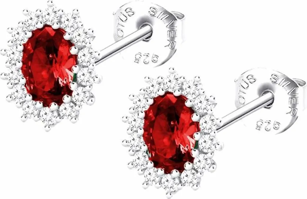 Orecchini in Argento 925 con zirconi bianchi e zircone centrale effett – Group S.r.l